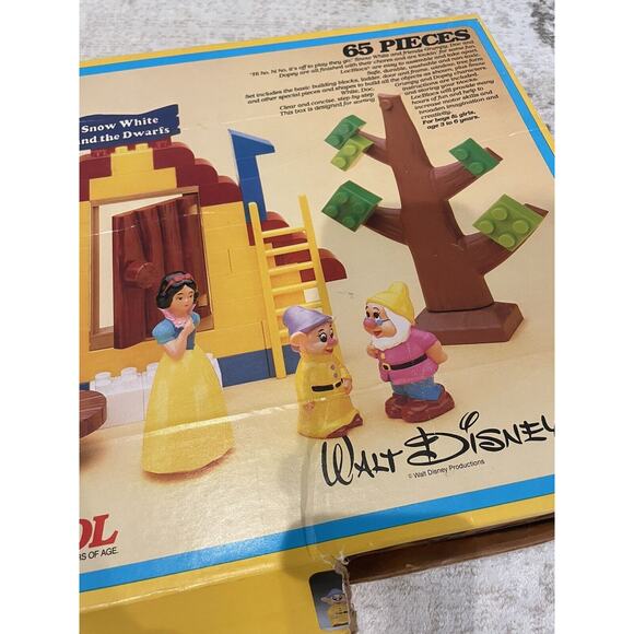 Vintage 1982 Disney Snow White Loc Blocs Set INCOMPLETE - Picture 6 of 6